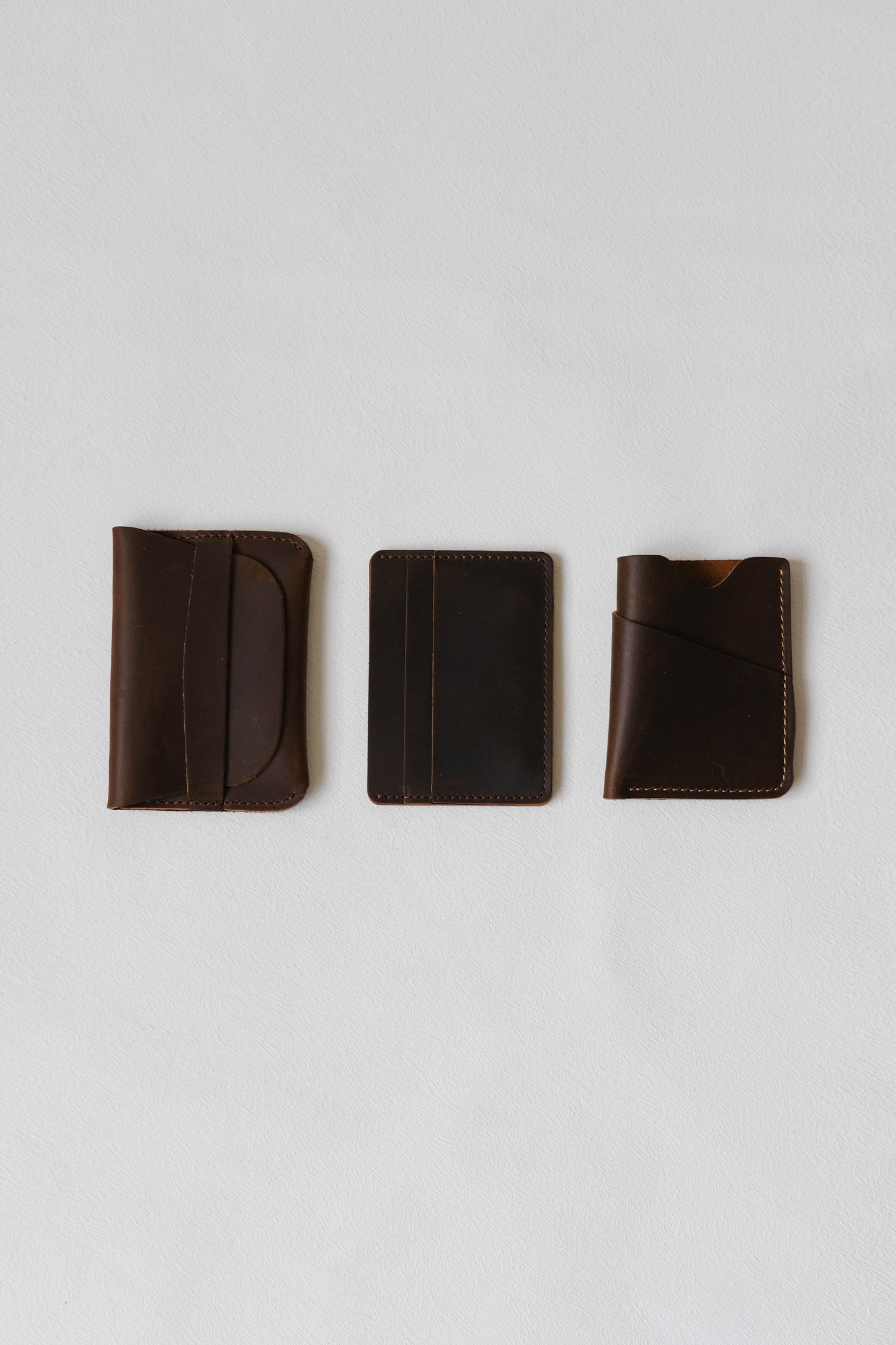 Handmade Genuine Leather Wallet In Coffee