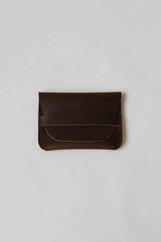 Handmade Genuine Leather Wallet In Coffee