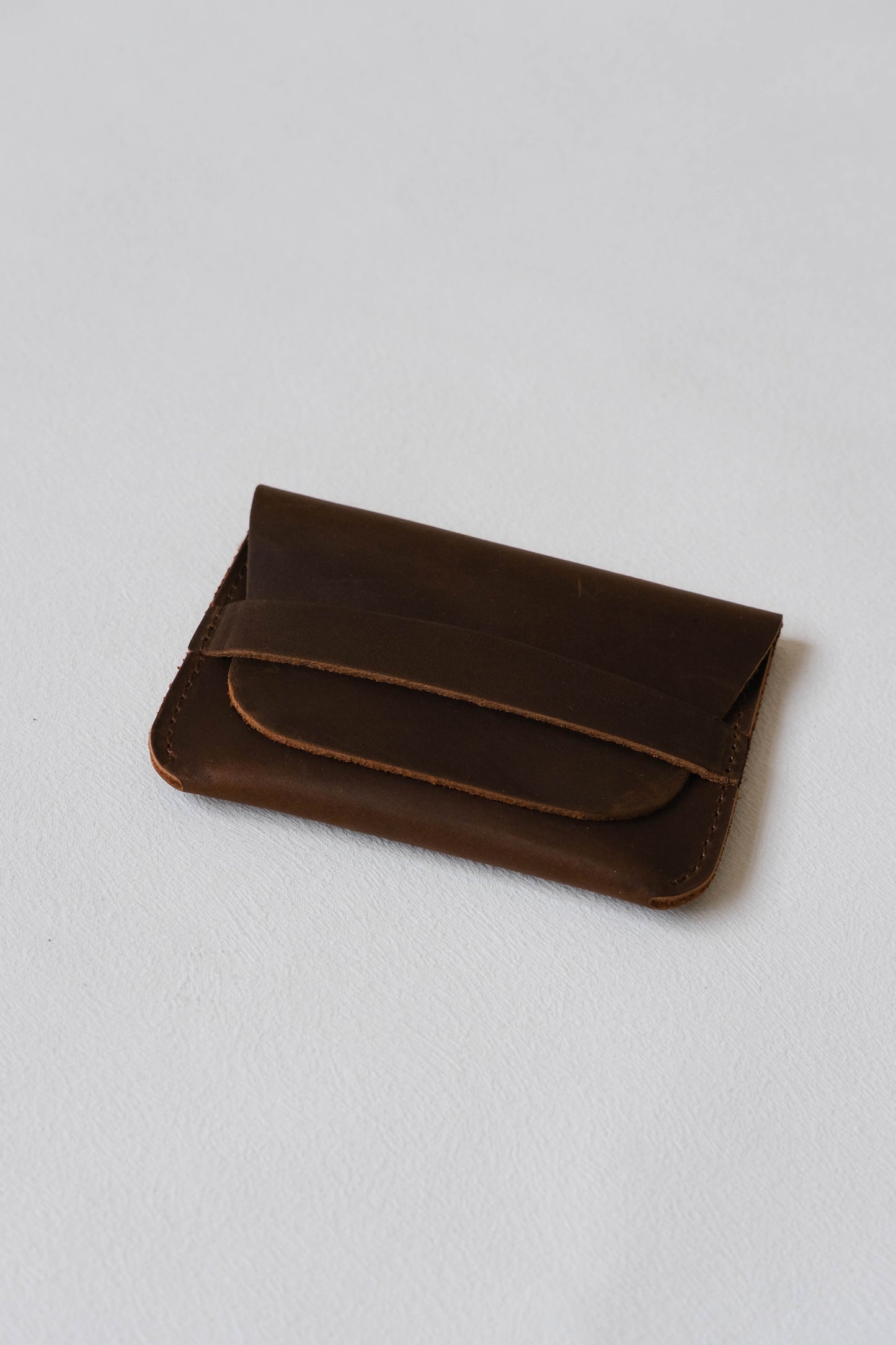 Handmade Genuine Leather Wallet In Coffee