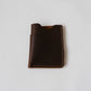 Handmade Cowhide Card Clip In Coffee
