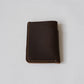 Handmade Cowhide Card Clip In Coffee