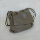Drawstring Pleated Large Capacity Shoulder Bag in Mud Color