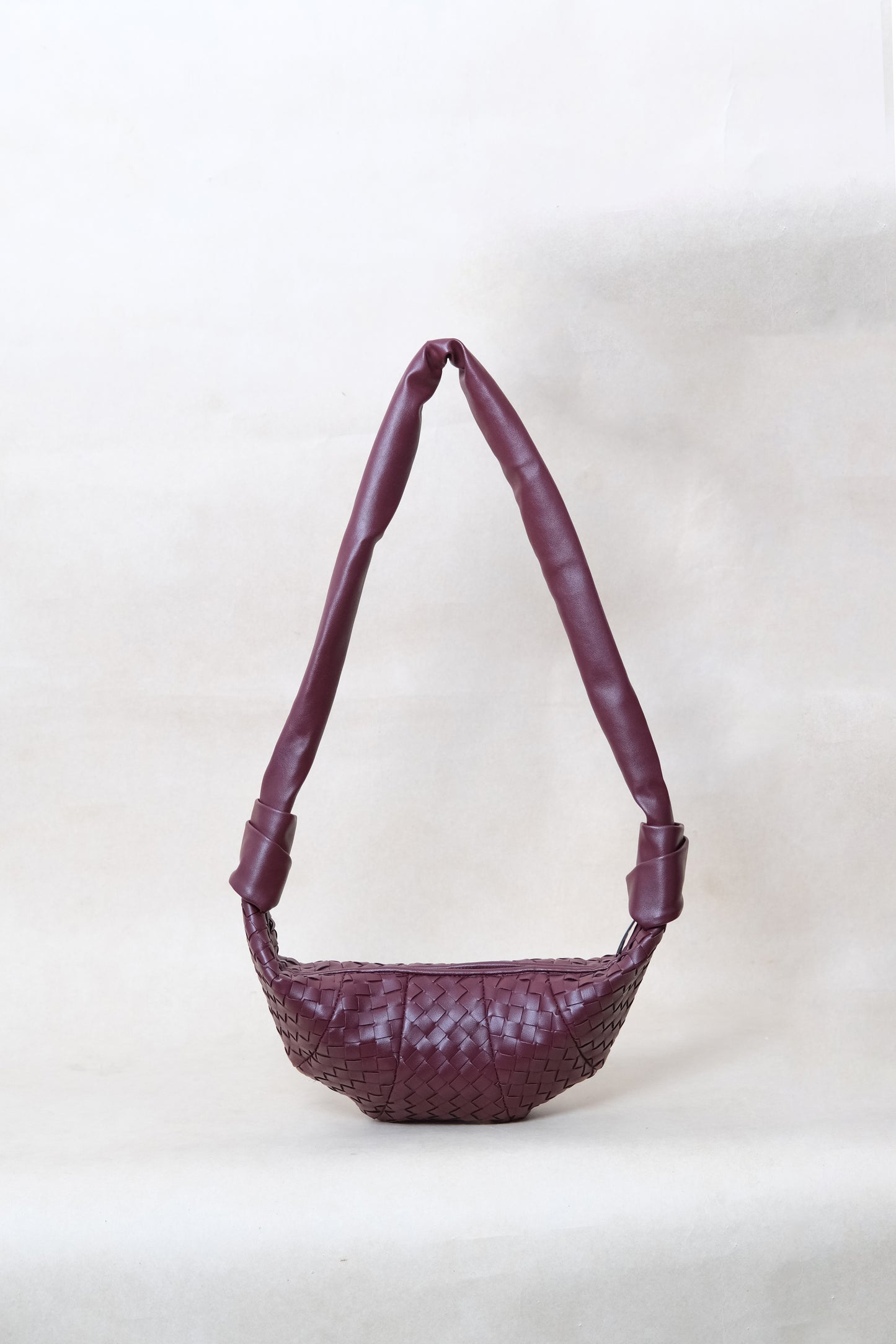 Artisan Classic Crescent Bag - Wine Red