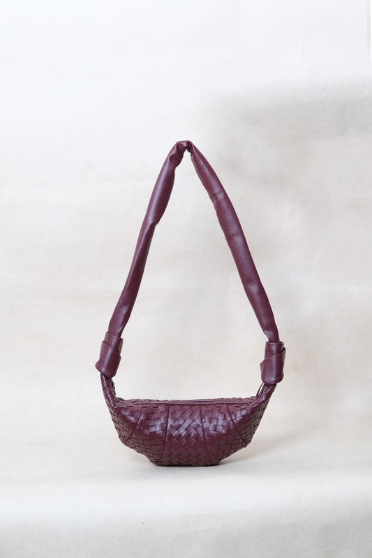 Artisan Classic Crescent Bag - Wine Red