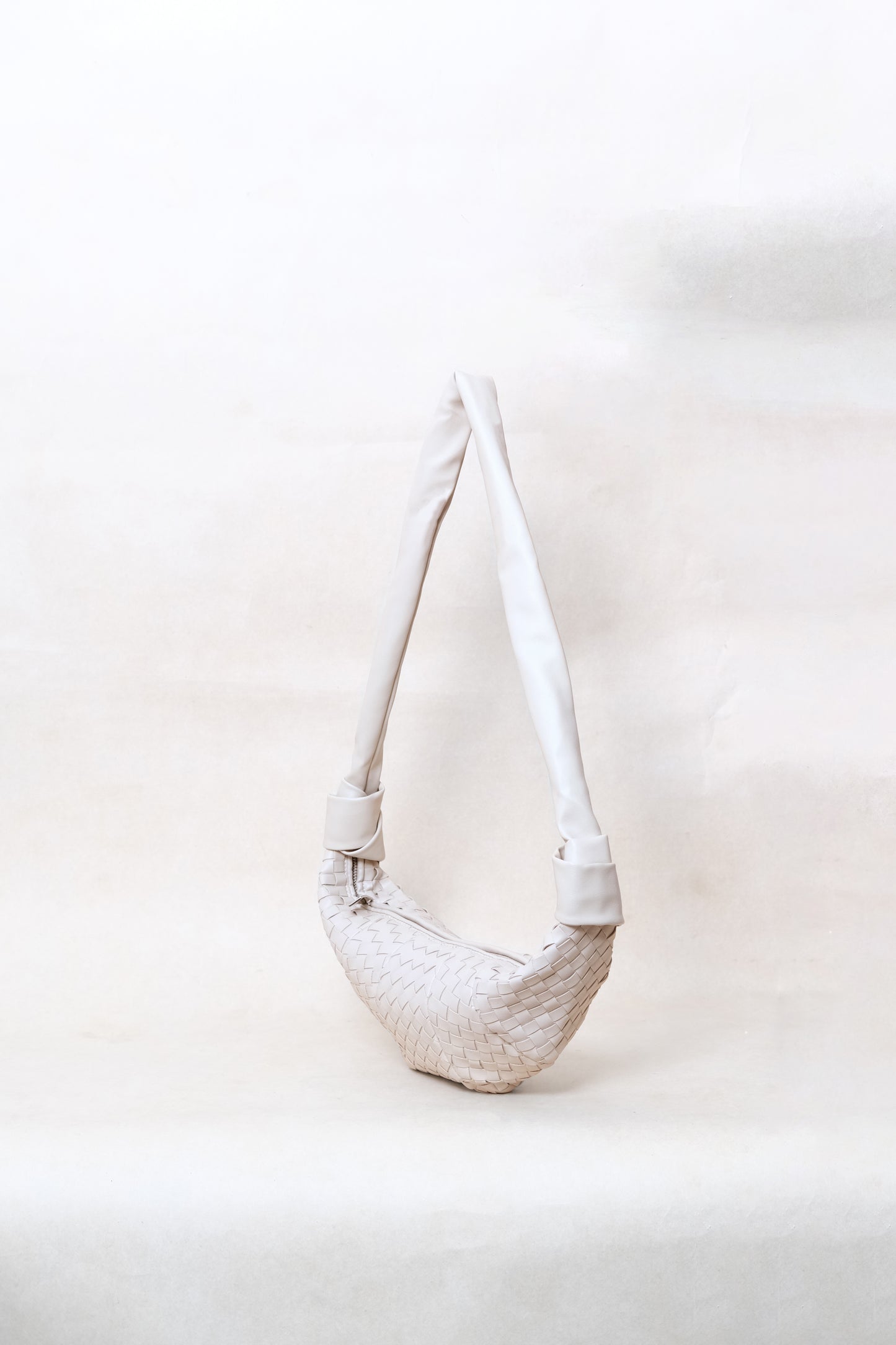 Artisan Classic Crescent Bag - White Sand