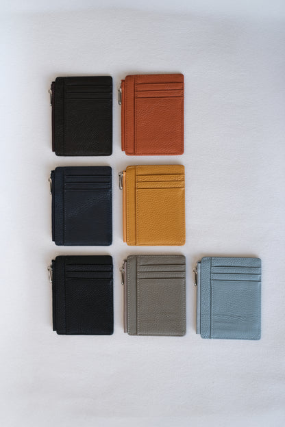 Léon Slim Card Holder - Dark Blue