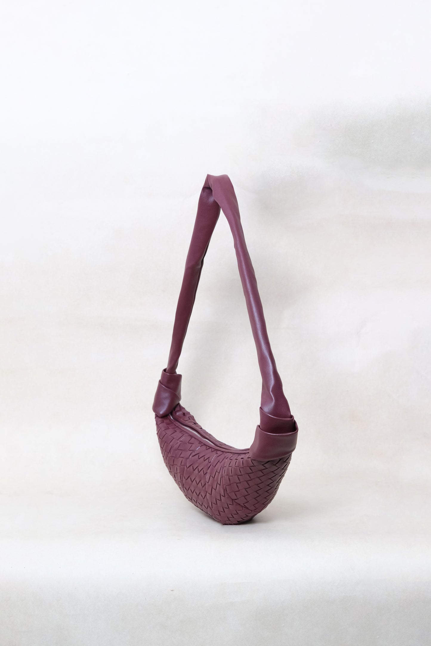 Artisan Classic Crescent Bag - Wine Red
