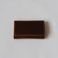 French Handmade Minimalist Wallet In Coffee