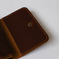 French Handmade Minimalist Wallet In Coffee