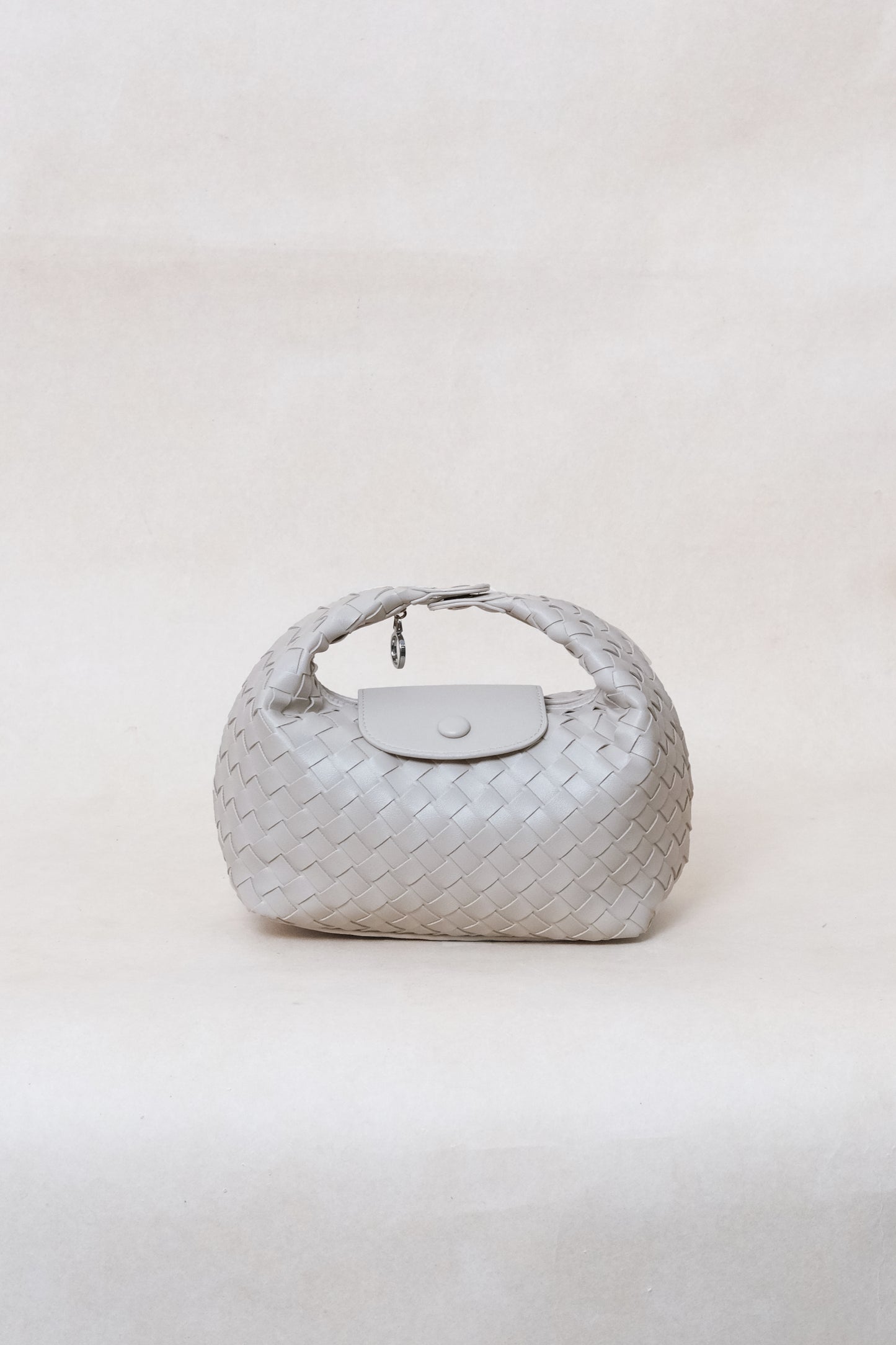 Artisan Aurelia Crescent Bag - White Sand