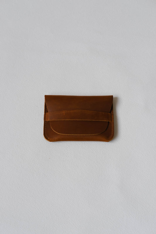 Handmade Genuine Leather Wallet In Brown