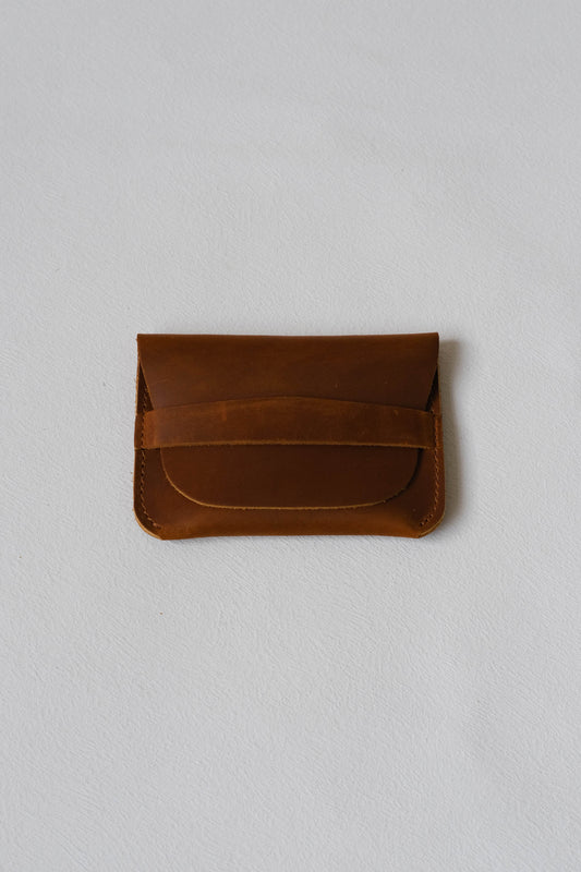 Handmade Genuine Leather Wallet In Brown