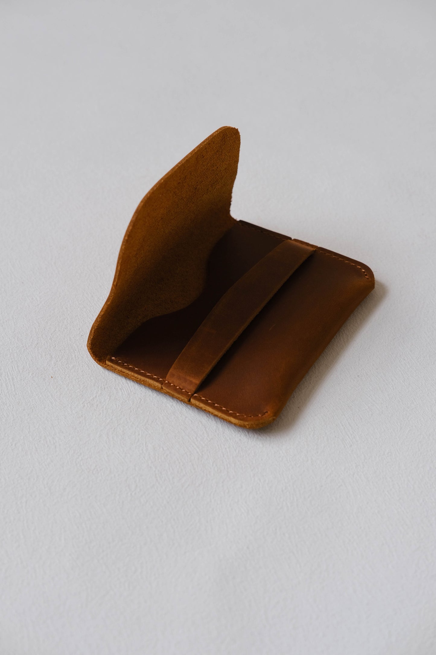 Handmade Genuine Leather Wallet In Brown