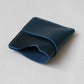 Handmade Cowhide Card Clip In Bluish