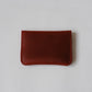 Handmade Genuine Leather Wallet In Wine Red