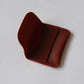 Handmade Genuine Leather Wallet In Wine Red