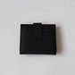 First Layer Genuine Leather Ultra-Thin Small Wallet In Classic Black