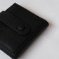 First Layer Genuine Leather Ultra-Thin Small Wallet In Classic Black