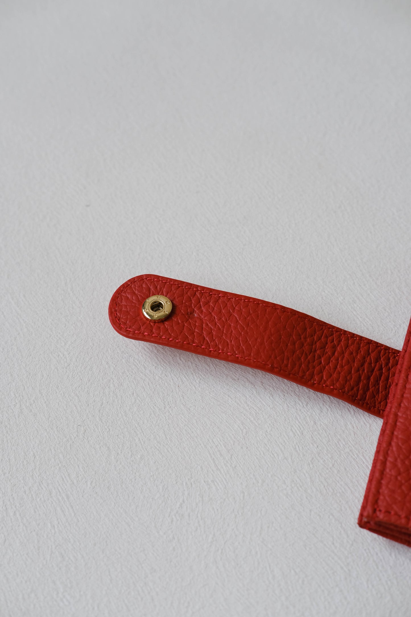 First Layer Genuine Leather Ultra-Thin Small Wallet In Red