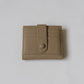 First Layer Genuine Leather Ultra-Thin Small Wallet In Elephant Grey