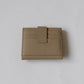 First Layer Genuine Leather Ultra-Thin Small Wallet In Elephant Grey