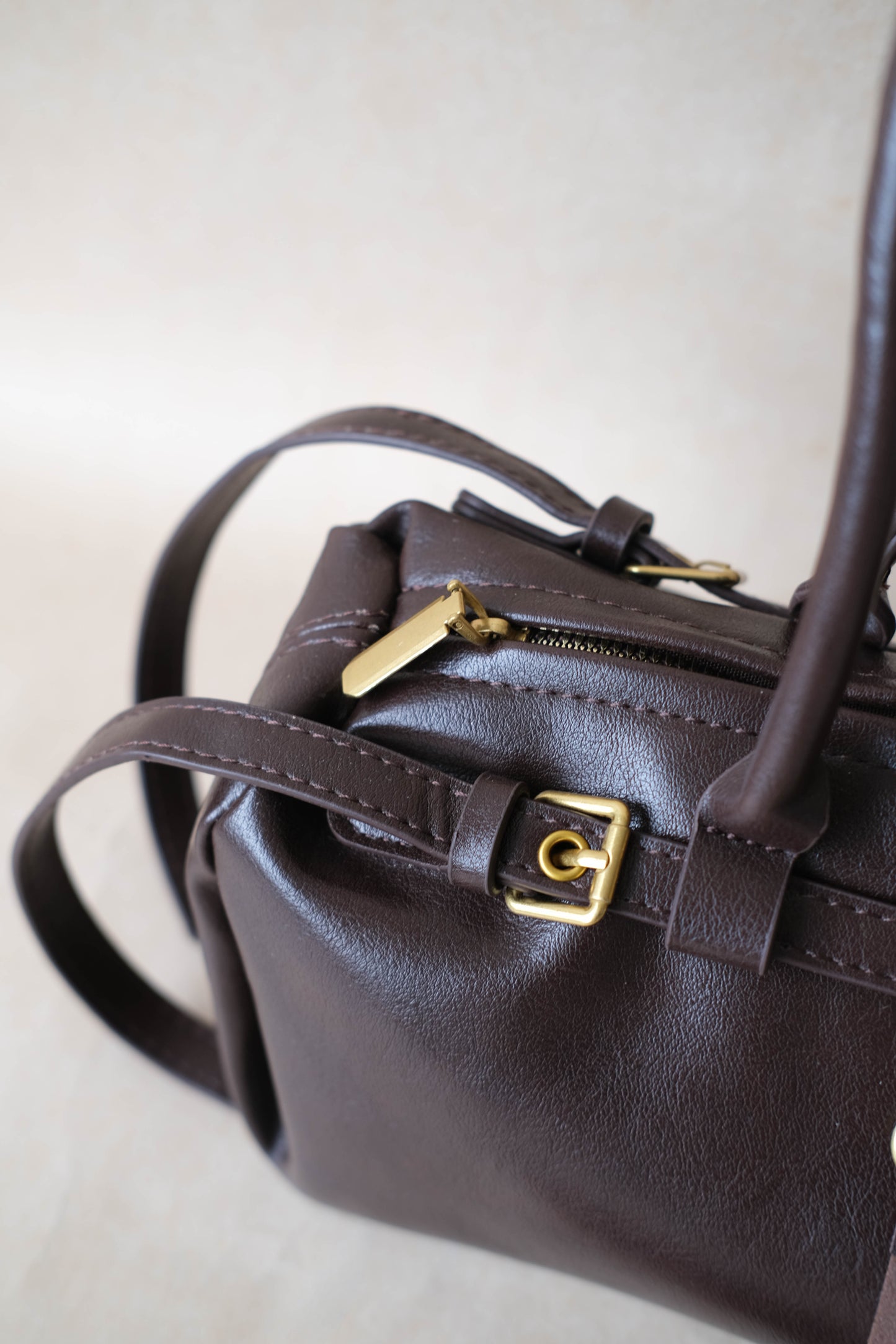 Aurora Classic Dome Bag- Dark Coffee