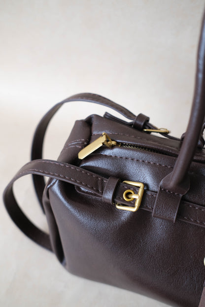 Aurora Classic Dome Bag- Dark Coffee