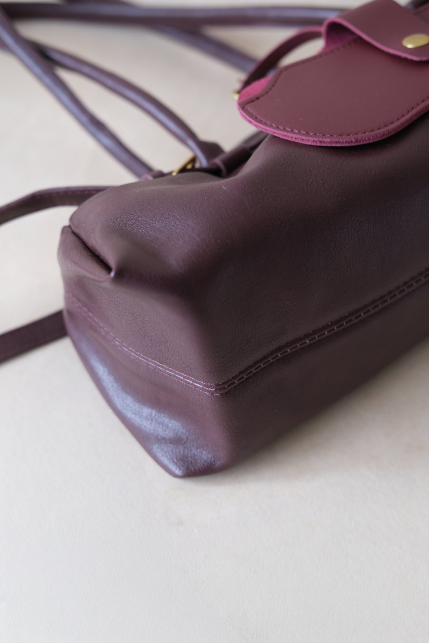 Aurora Classic Dome Bag - Wine Red