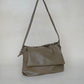 Drawstring Pleated Large Capacity Shoulder Bag in Mud Color