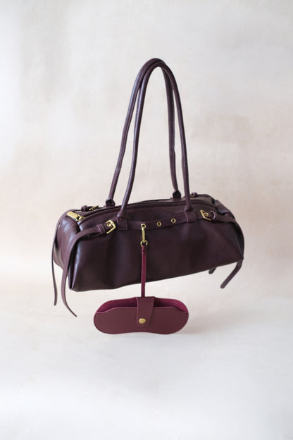 Aurora Classic Dome Bag - Wine Red