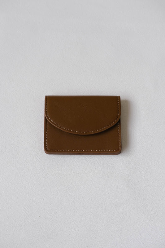 Coin Card Holder In Brown