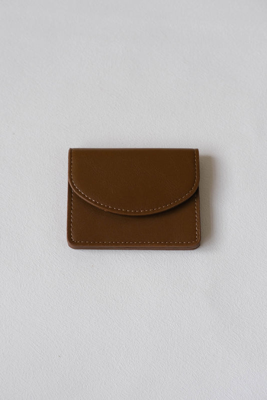 Coin Card Holder In Brown