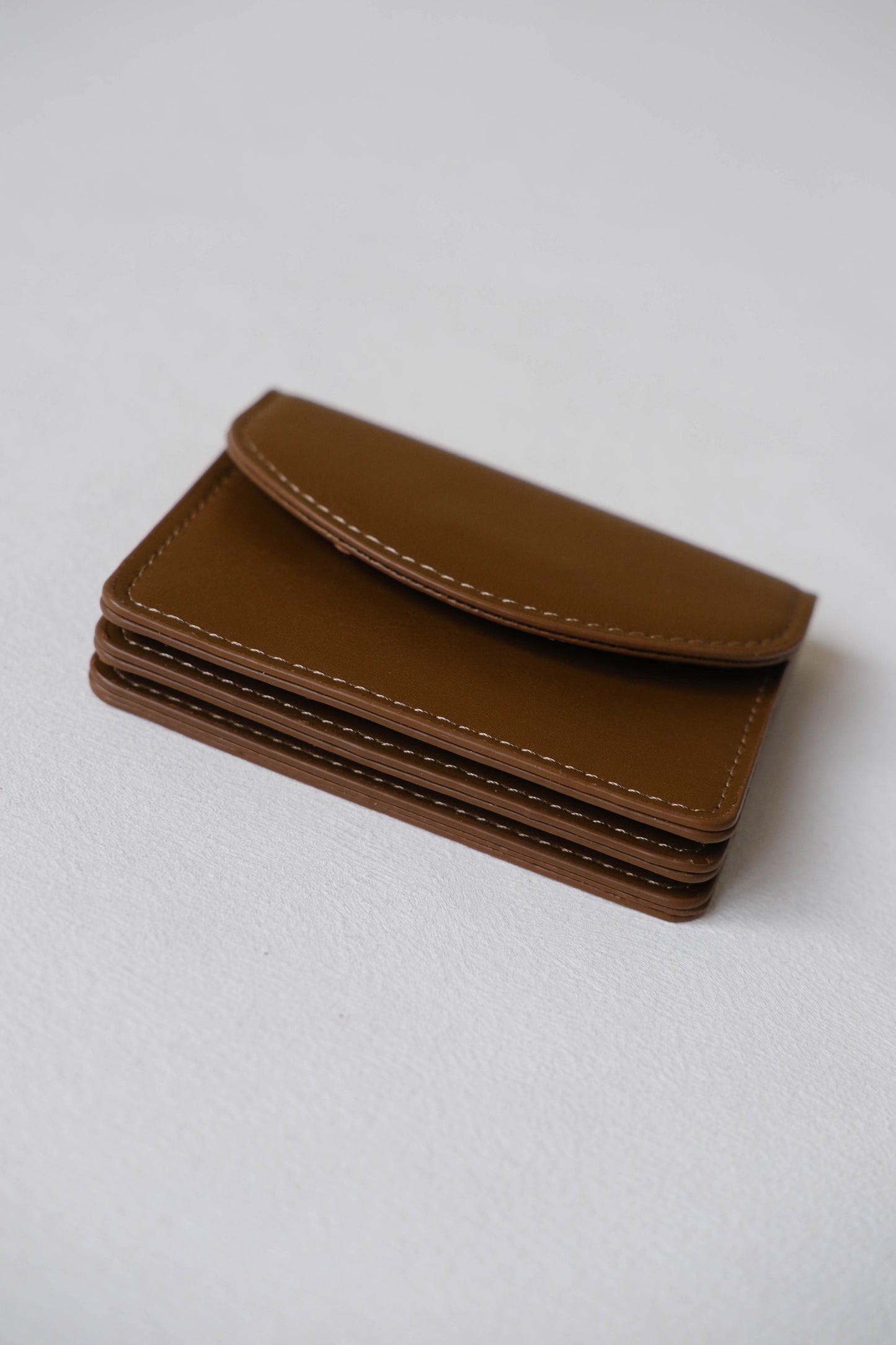 Coin Card Holder In Brown