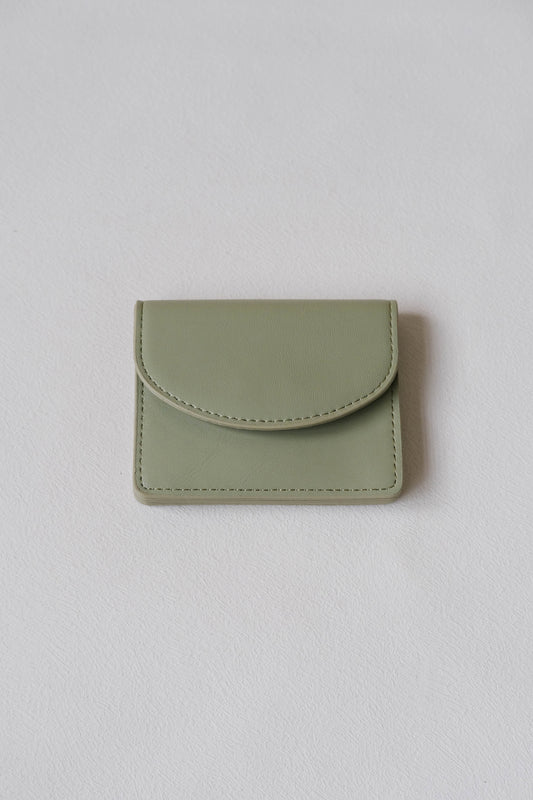 Coin Card Holder In Light Green