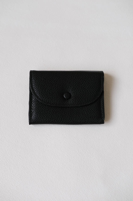 French Ultra-Thin Coin Purse In Classic Black