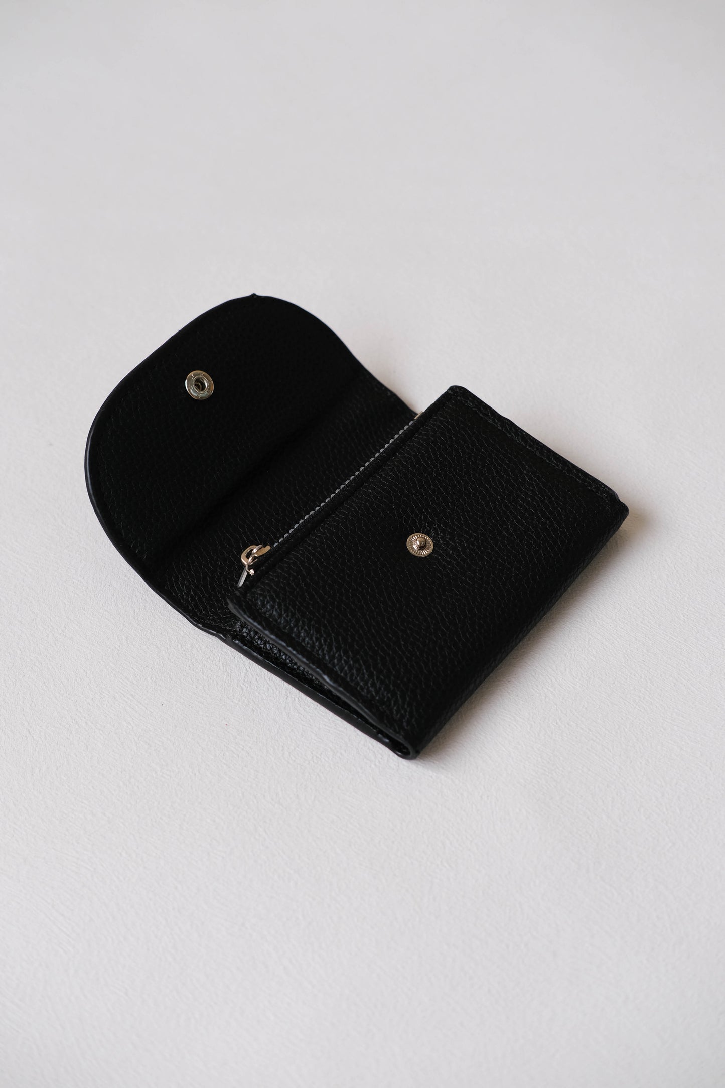 French Ultra-Thin Coin Purse In Classic Black