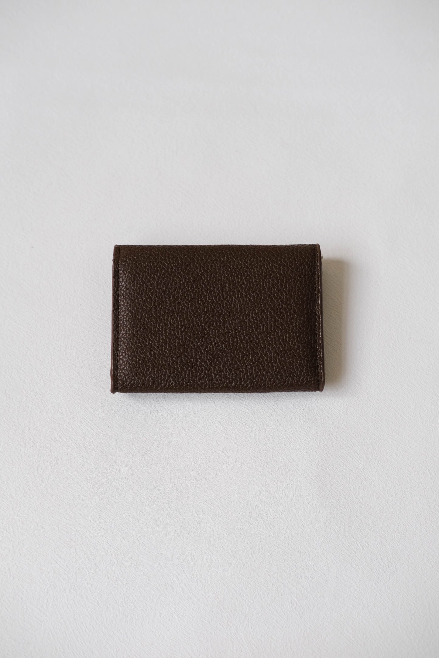 French Ultra-Thin Coin Purse In Dark Coffee