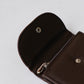 French Ultra-Thin Coin Purse In Dark Coffee