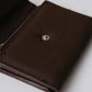 French Ultra-Thin Coin Purse In Dark Coffee