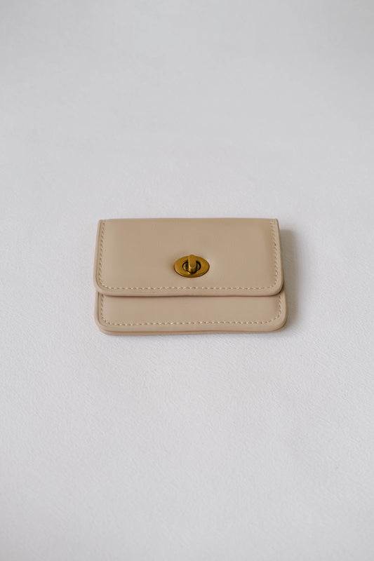 Mini Treasure Card Holder In Apricot