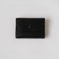Oil Wax Lychee Textured Wallet In Classic Black