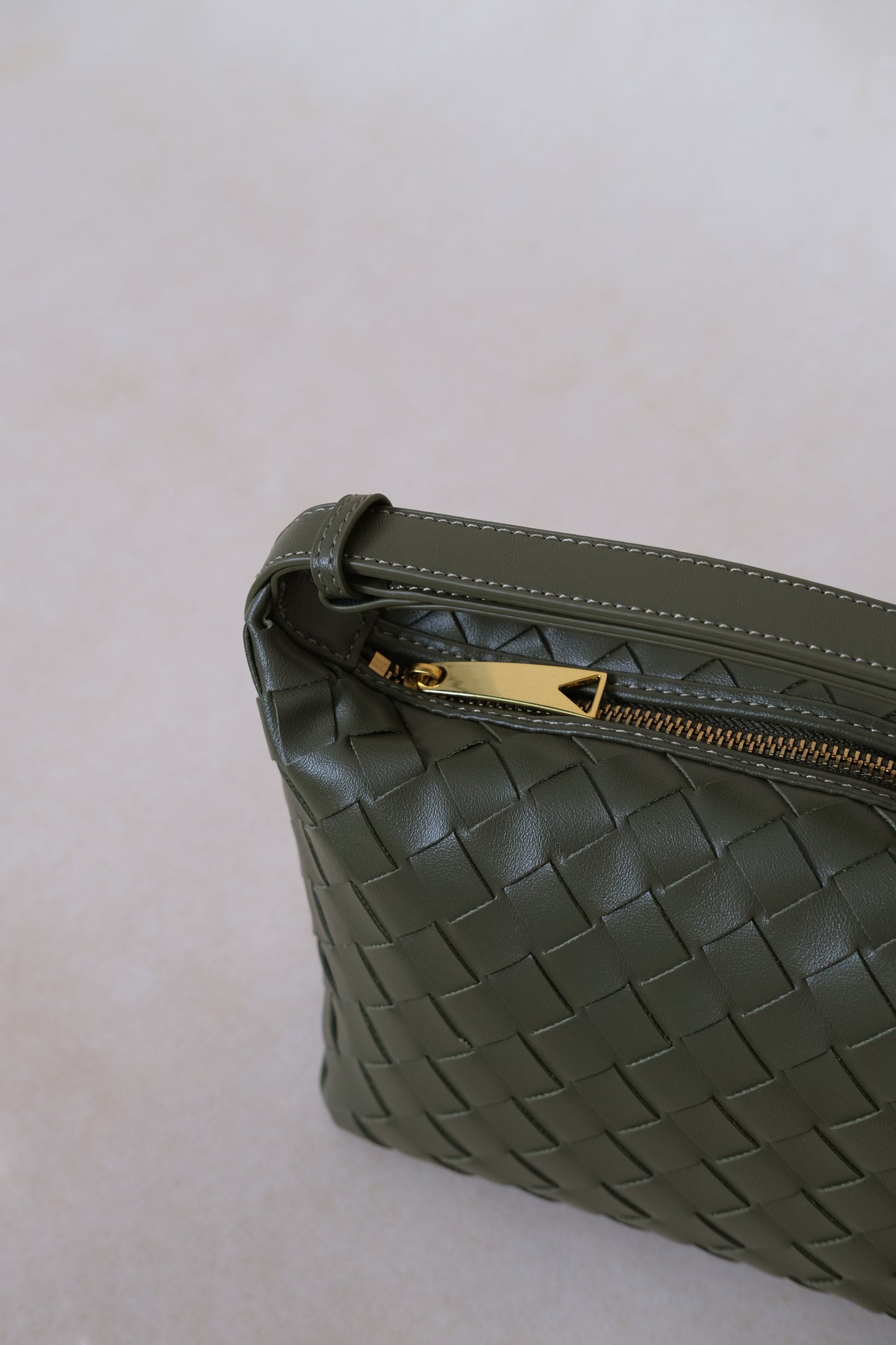 The Artisan Bag - Shinny Olive Green
