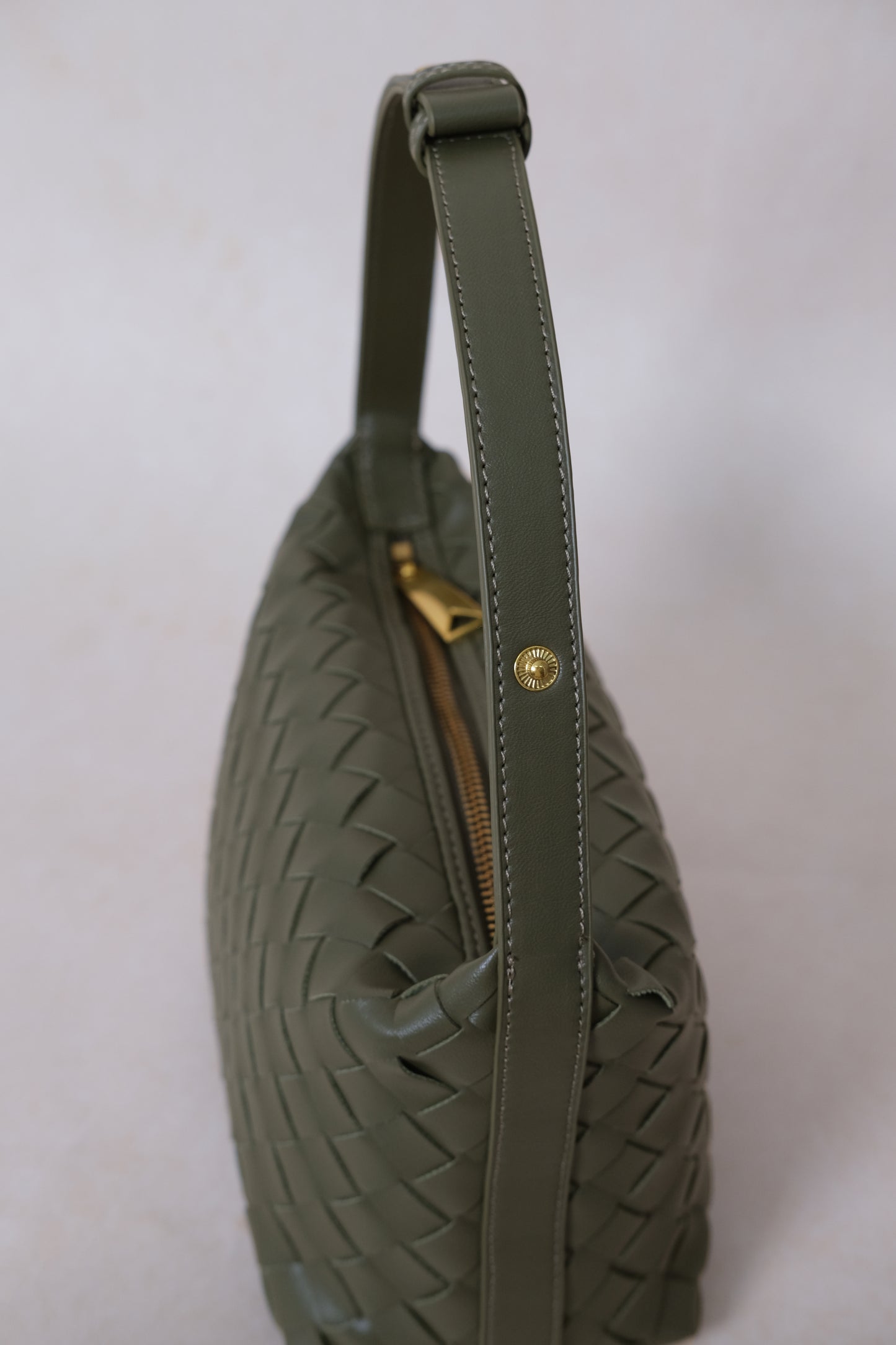 The Artisan Bag - Shinny Olive Green