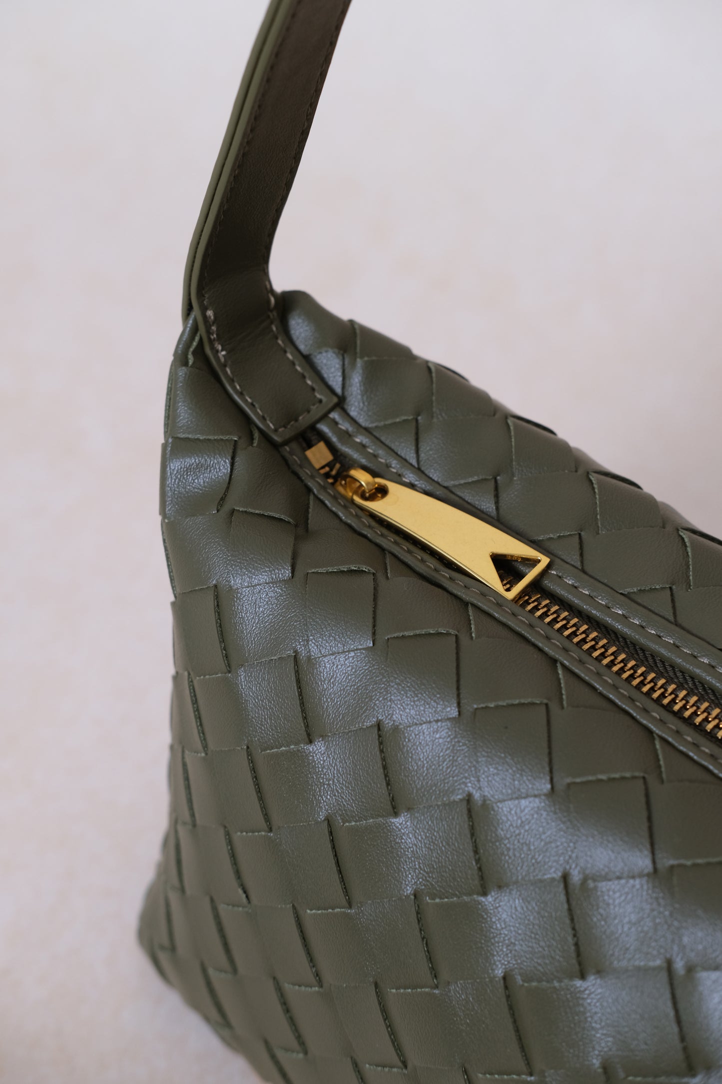 The Artisan Bag - Shinny Olive Green