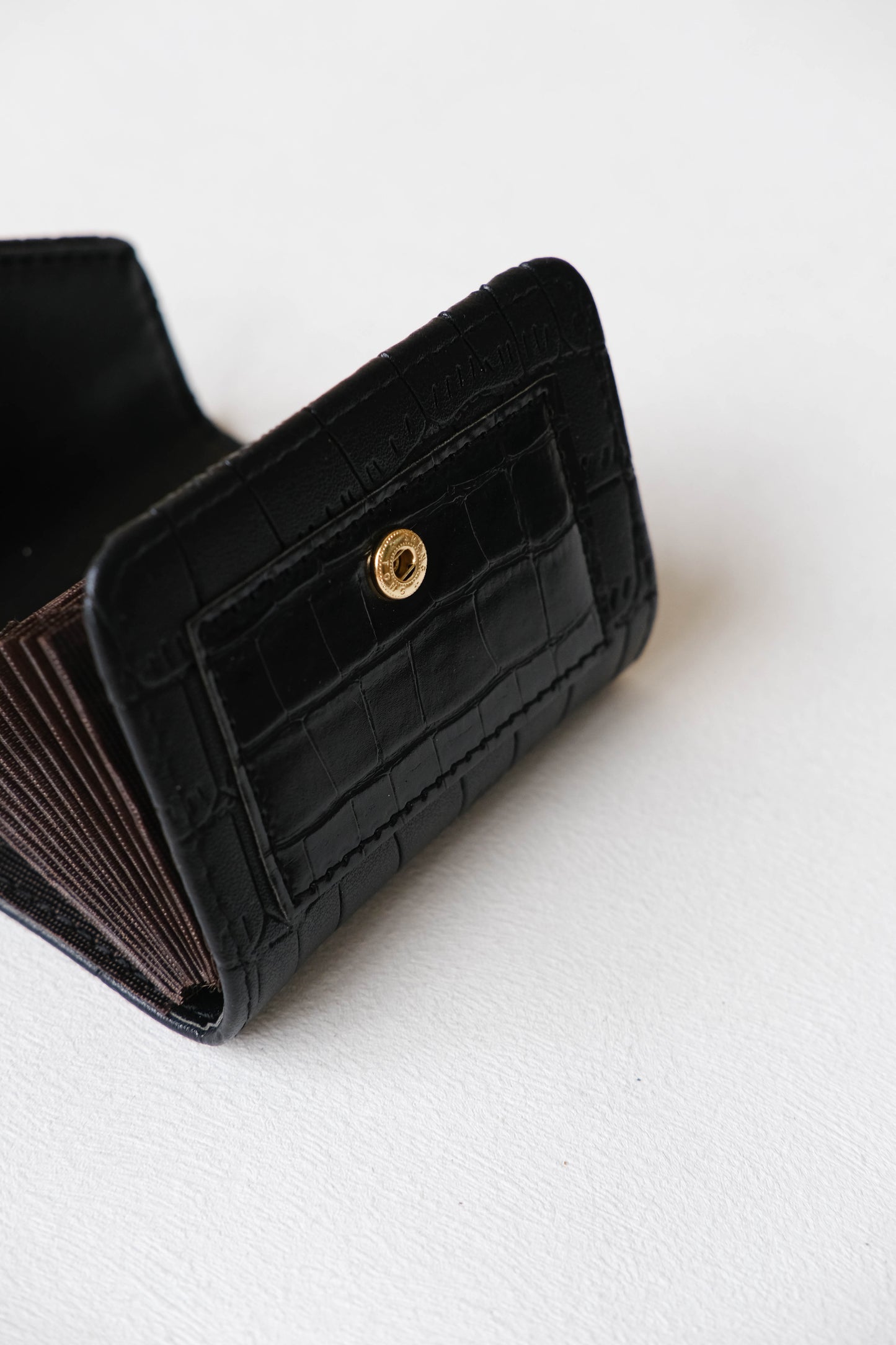 The Croco Charm Card Holder