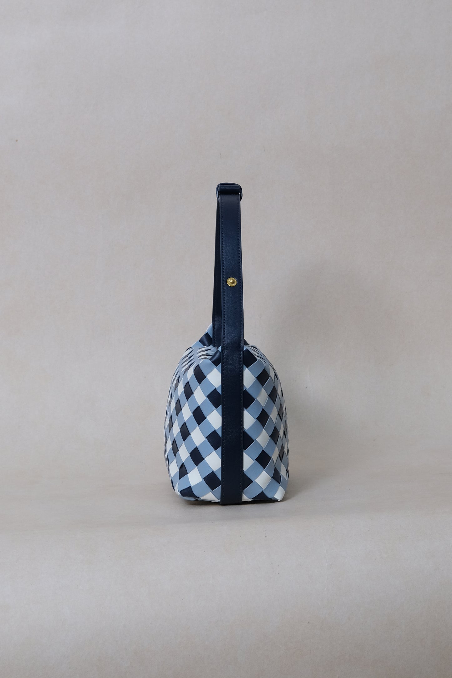 The Artisan Bag - Blue & White Gingham