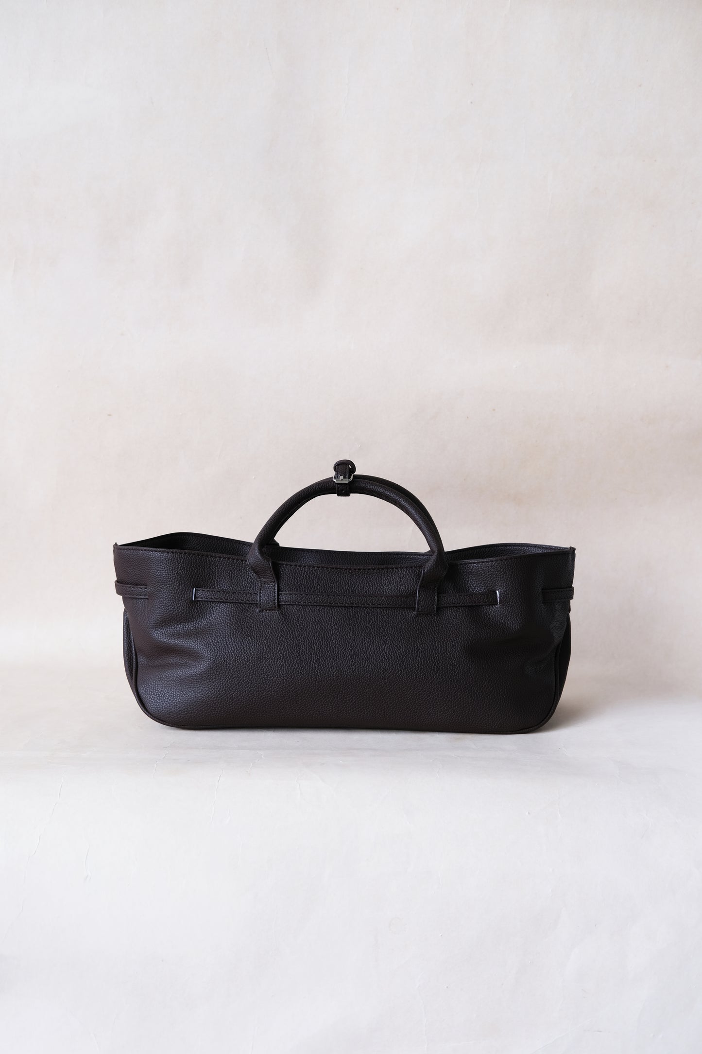 Luna Belted Baguette - Coffee