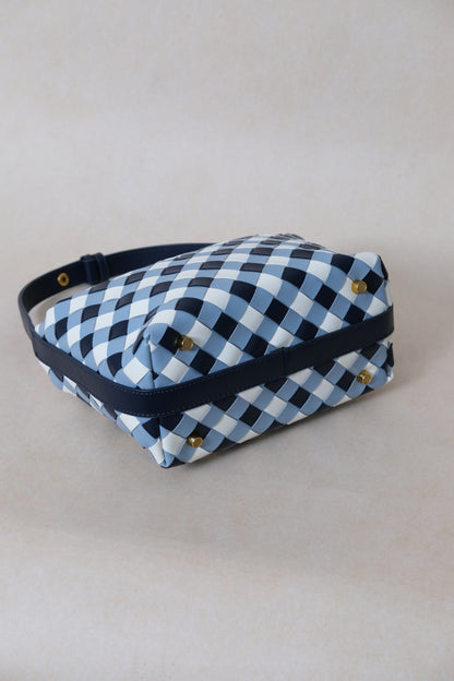 The Artisan Bag - Blue & White Gingham