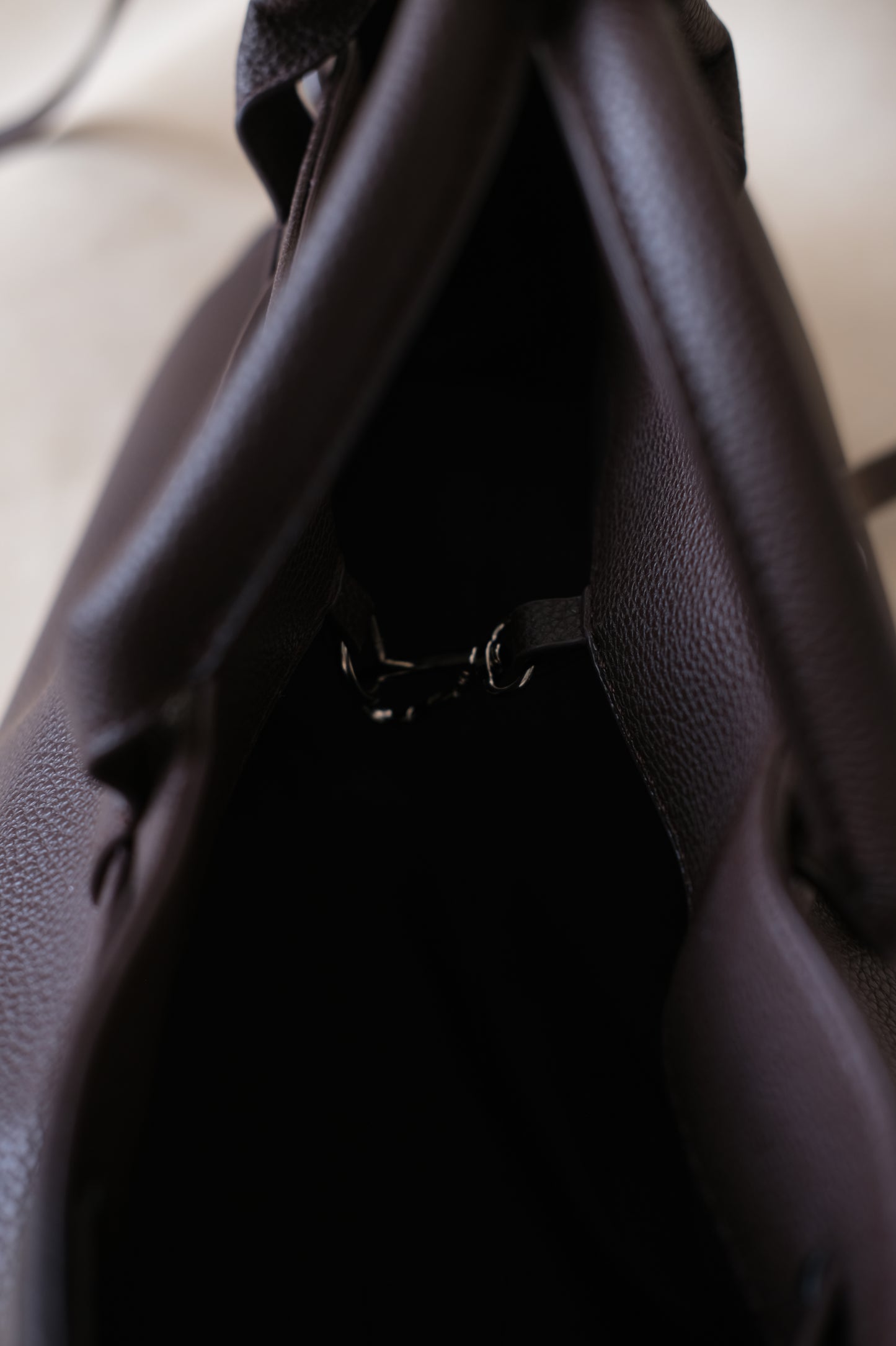 Luna Belted Baguette - Coffee