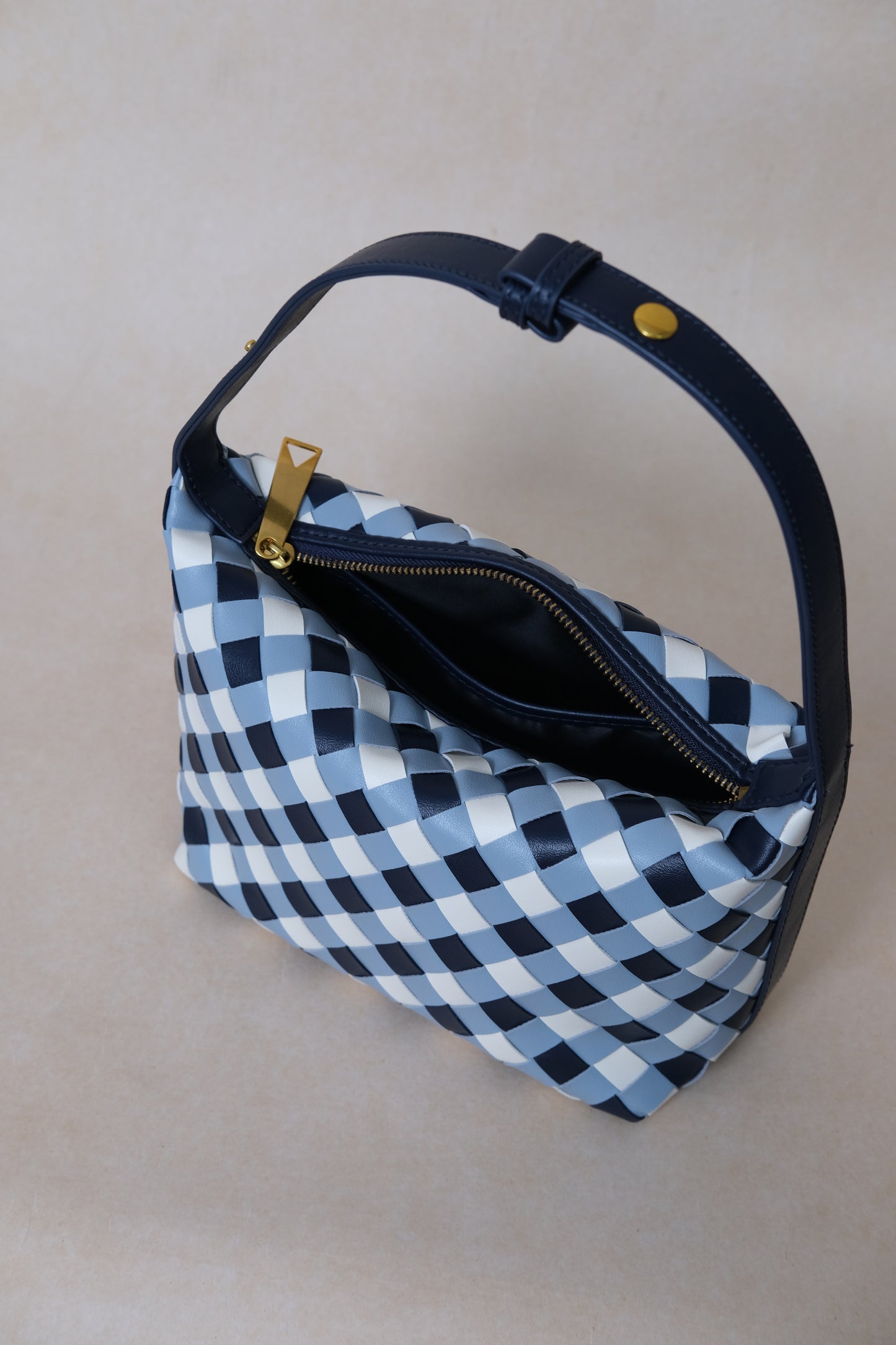 The Artisan Bag - Blue & White Gingham